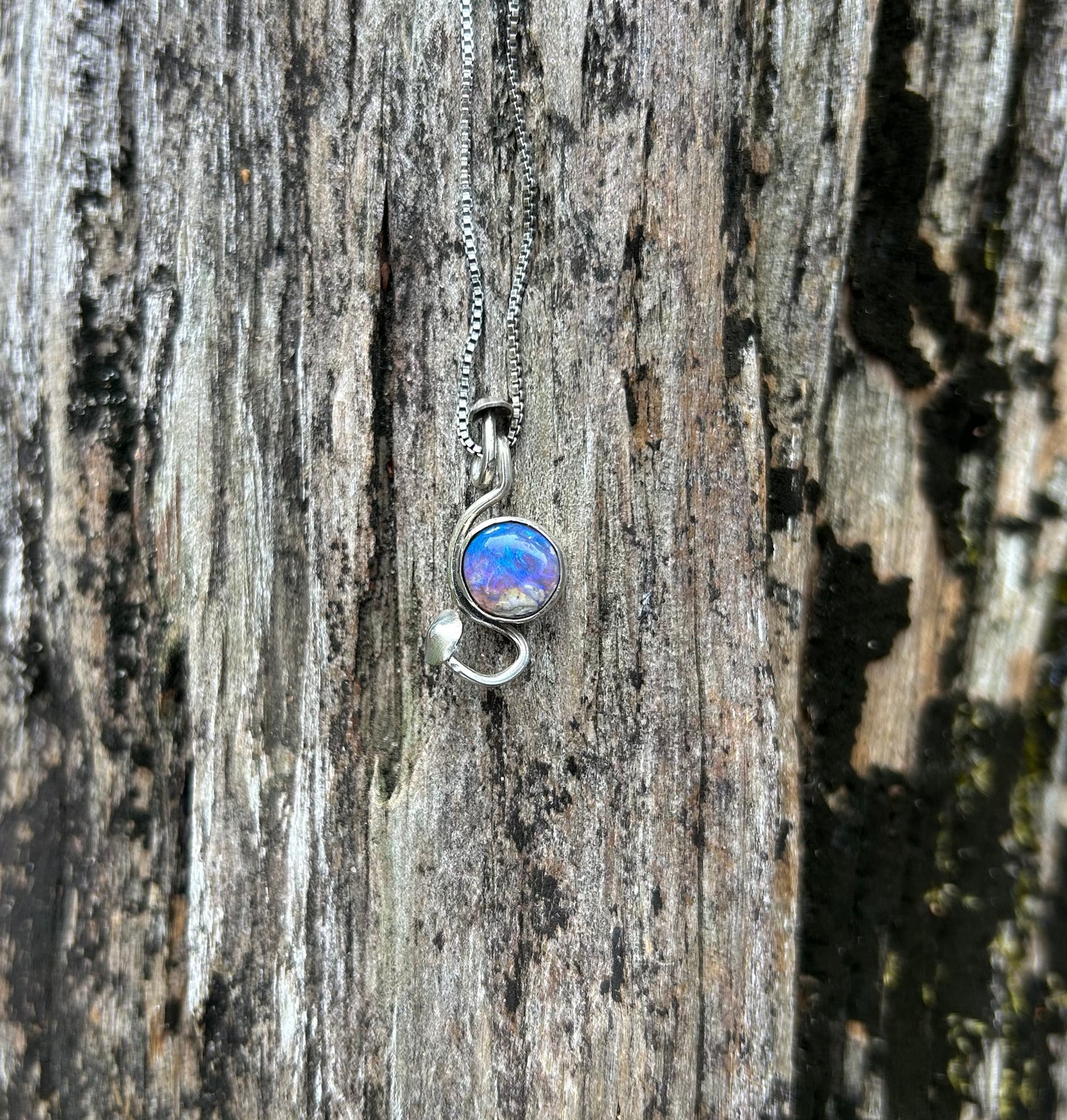 Austrailian Opal Mushroom Necklace